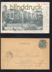 Bautzen sw-AK Gruss aus .... Nicolai-Ruine 1901 (d8199)