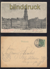 Dresden sw-AK Altmarkt 1900 (d8203)