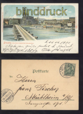 Dresden farb-AK vom Hotel Kaiserhof aus gesehen 1900 (d8216)
