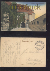 Altenburg farb-AK Hinterer Schloeingang Feldpost 1916 (d8233)