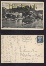 Freyburg a. d. Unstrut sw-AK An der Unstrut 1951 (d8240)