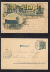 Wittenberg farb-AK Gruss aus ..... vier Ansichten 1898 (d8246)