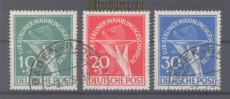 Berlin Mi #  68/70 gestempelt Whrungsgeschdigtensatz gepr. Schlegel BPP (49253)