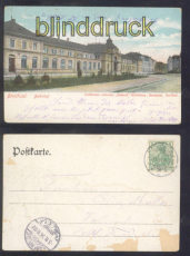 Bruchsal farb-AK Bahnhof 1904 (d8267)