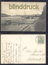 Unkel sw-AK Partie am Rhein 1910 (d8272)