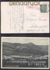 Schlesien Landpoststempel Quirl b Schmiedeberg Riesengebirge 1938 (50243)