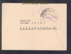 Bhl (Baden) Gebhr bezahlt Fernbrief 24.12.1947 nach Ottersweier (50259)