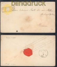 Preussen Ganzsachenumschlag GSU 13 Sachsenburg nach Minden (50174)