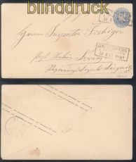 Preussen Ganzsachenumschlag GSU 27 a A Hirschberg/Schlesien nach Liegnitz (50177)