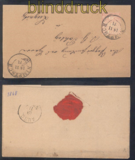 NDP Mi # 16 EF Vorderseite Nimptsch 18.11.1871 nach Liegnitz (50189)