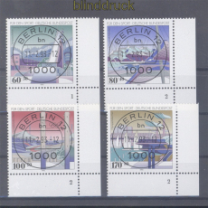 Bund Mi # 1650/53 gestempelt Sportmarken 1993 mit Formnummern (50318)