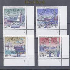 Bund Mi # 1650/53 gestempelt Sportmarken 1993 mit Formnummern (50320)