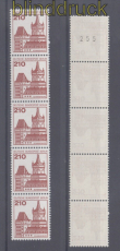Berlin Mi # 589 R postfrischer 5er-Streifen Burgen & Schlsser (50366)
