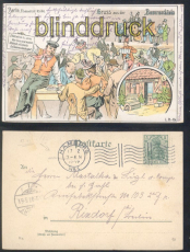 Berlin farb-Litho-AK Gruss aus der Bauernsch�nke 1907 (d8276)