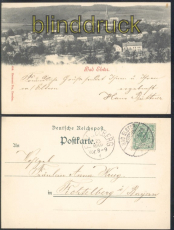 Bad Elster sw-AK Totalansicht 1898 (d8279)