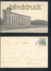 Kohlfurt sw-AK Bahnhof Bahnpost Berlin - Breslau (d8306)
