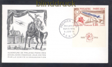 Frankreich Mi # 1480 Philatelic 1964 auf Ersttagsbrief FDC (50402)