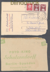 Berlin Mi # 147 (2) MiF waagerechtes Paar Orts-Pckchenadresse Berlin 1961 (50454)