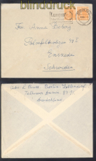 all. Besetzung Mi # 952 (2) MeF auf Auslandsbrief Berlin 1947 n Schweden (50489)