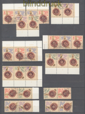 DDR Zusammendrucke Mi # 2884/87 gestempelt WZd 600 - SZd 273 Siegel (50543)