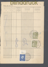 Berlin Seite Posteinlieferungsbuch Mi # 150 (2) + 185 OR Aufgabe Berlin (50471)