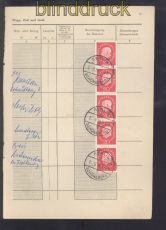 Berlin Seite Posteinlieferungsbuch Mi # 184 (5) Aufgabe Berlin-Schneberg(50473)