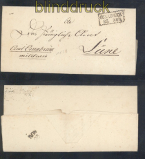 Vorphila-Brief Osnabrck 1833 nach Lne Militairbrief (50576)