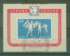 Schweiz Mi # Block 14 Sonderstempel LUNABA 1951 (50949)