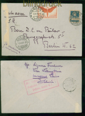 Schweiz Mi # 190 x auf Auslands-LuPo-Brief Lugano 1925 nach Berlin (50951)