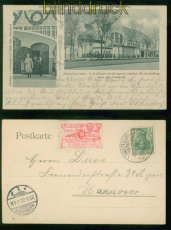 Dsseldorf sw-AK Ausstellungskarte 1902 Kaiser Wilhlem mit Vignette (50955)