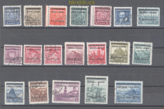 Bhmen und Mhren Mi # 1/19 gestempelt Aufdrucksatz gepr. Gilbert (50926)