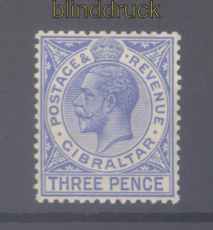 Gibraltar Mi #   95 postfrisch Knig Georg V 3 Pence (50933)