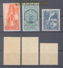 Italien Mi #  567, 568 und 569 postfrisch Sommerferien-Kolonien (50941)