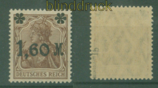 dt. Reich Mi # 154 I b postfrisch geprft Bechtold BPP (50758)