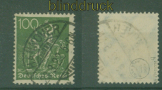 dt. Reich Mi # 187 b gestempelt geprft Oechsner BPP (50773)