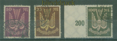 dt. Reich Mi # 235/37 Flugpostmarken gepr. Infla Berlin (50804)