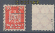 dt. Reich Mi # 357 X x gestempelt Faserpapier signiert Peschl (50828)
