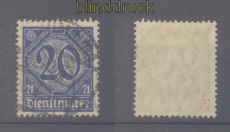 dt. Reich Dienst Mi #  19 b gestempelt Fotoattest Winkler BPP (50851)
