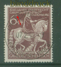 dt. Reich Mi # 907 III gestempelt 600 Jahre Oldenburg  (51054)