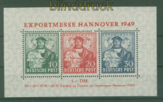Bi-Zone Mi # Block 1 a postfrisch Hannover Messeblock (51148)