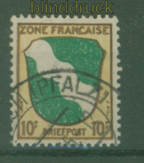 franz. Zone allg. Ausgabe Mi #  5 gestempelt (51129)
