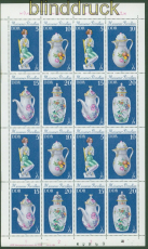 DDR Mi # 2464/71 postfrisch Meissener Porzellan in 2 kompletten Zusammend(51147)