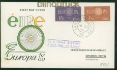 Irland Mi # 146/47 Ersttagsbrief FDC Europa 1960 (51116)