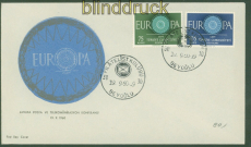 Trkei Mi # 1774/75 Ersttagsbrief FDC Europa Union 1960 (51117)