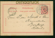 dt. Reich Auslands-GSK Bahnpost Emden-Wilhelmhaven 1894 nach Holland (51248)