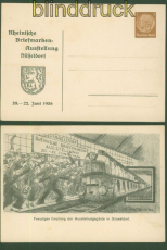 dt. Reich Privat-GSK PP 122 C 27 Briefmarkenausstellung Dsseldorf 1936 (51260)