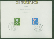 Bund Mi # 295/96 SB Europa 1985 Sonderblatt mit Sonderstempel (51381)