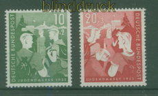 Bund Mi #  153/54 postfrisch Bundesjugendplan (51339)