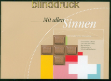 Schweiz Mi # 1759 postfrischer Kleinbogen Schokolade im Folder (51363)