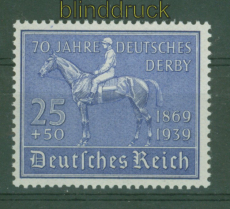 dt. Reich Mi # 698 postfrisch Deutsches Derby 1939 (51194)